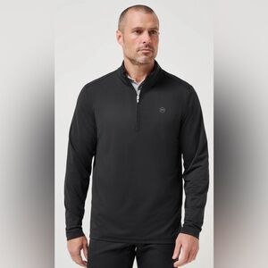 Travis Matthew Black Pro Quarter-Zip Lightweight Shirt Sweatshirt, Like New, XL